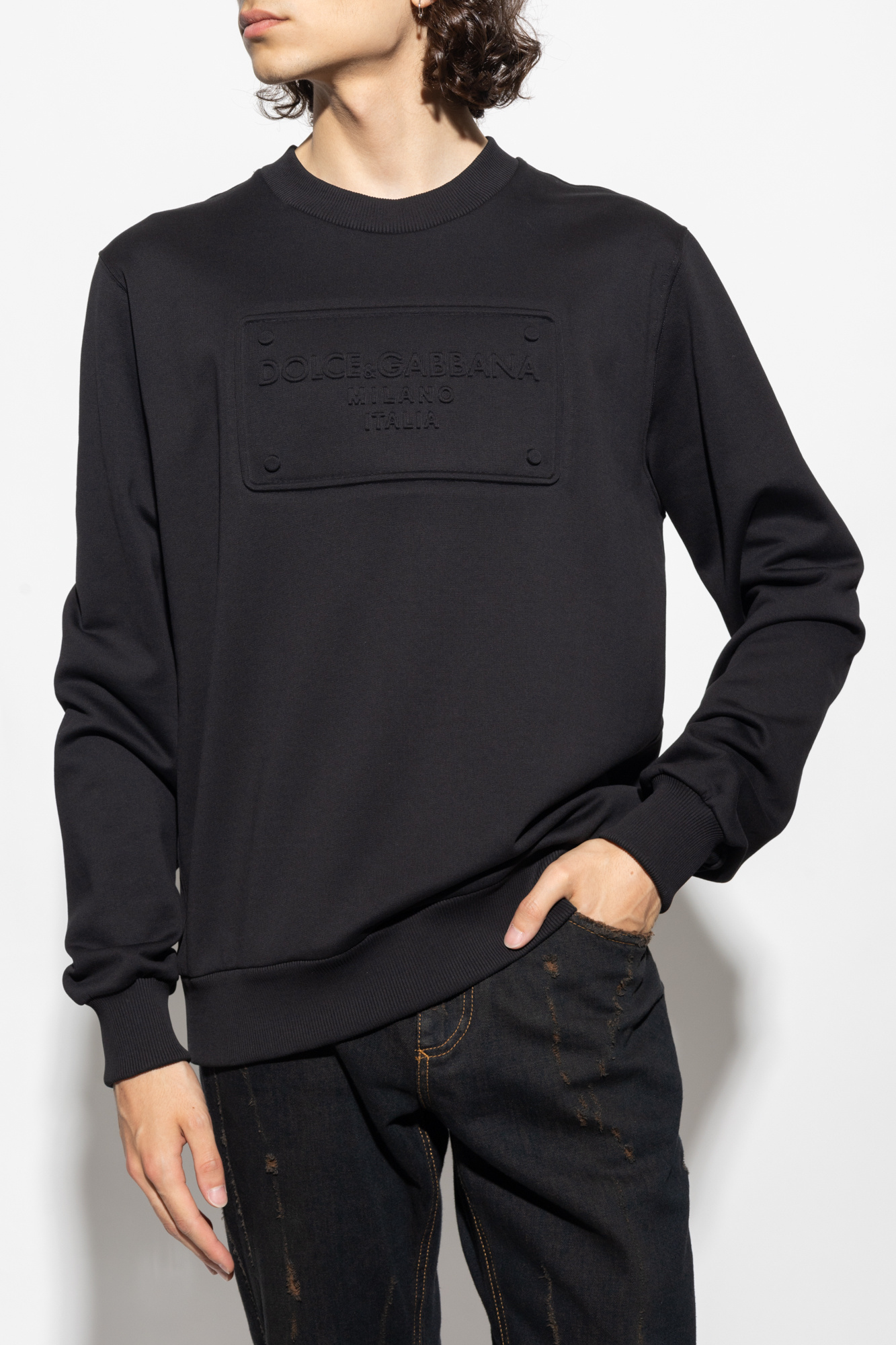 Dolce and 2024 gabbana black sweatshirt